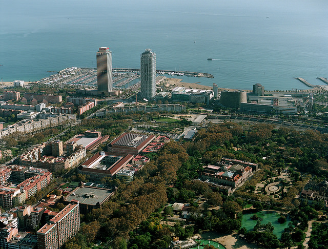 La UPF vista des de l'aire