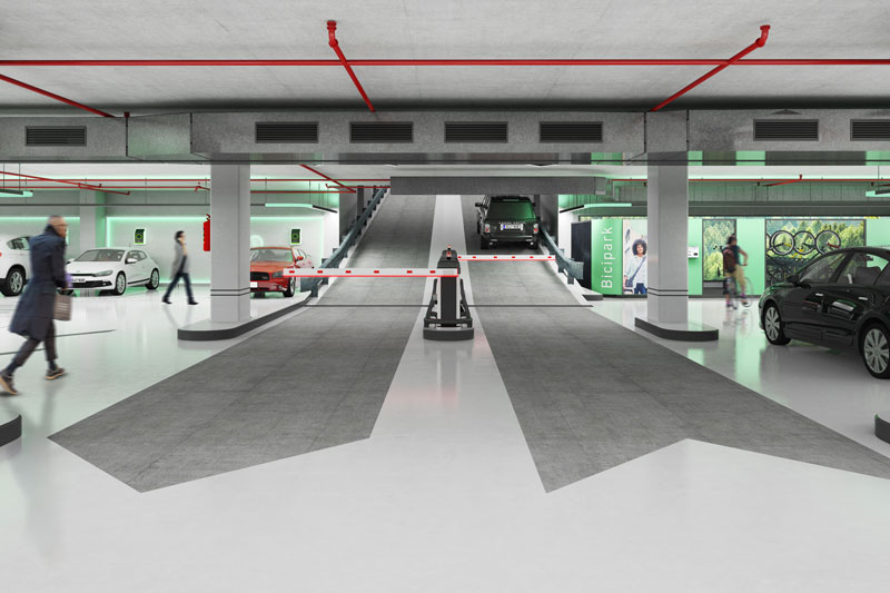 Imatge virtual de l'aparcament B:SM "Ciutadella del Coneixement"